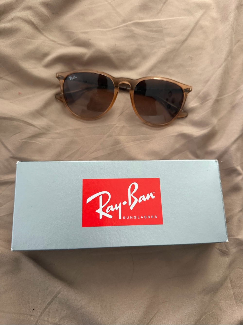Ray-Ban Brown Tortoise Round Sunglasses